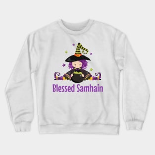 Samhain Witch Gift Wicca Pagan Gifts Witchy Design Crewneck Sweatshirt